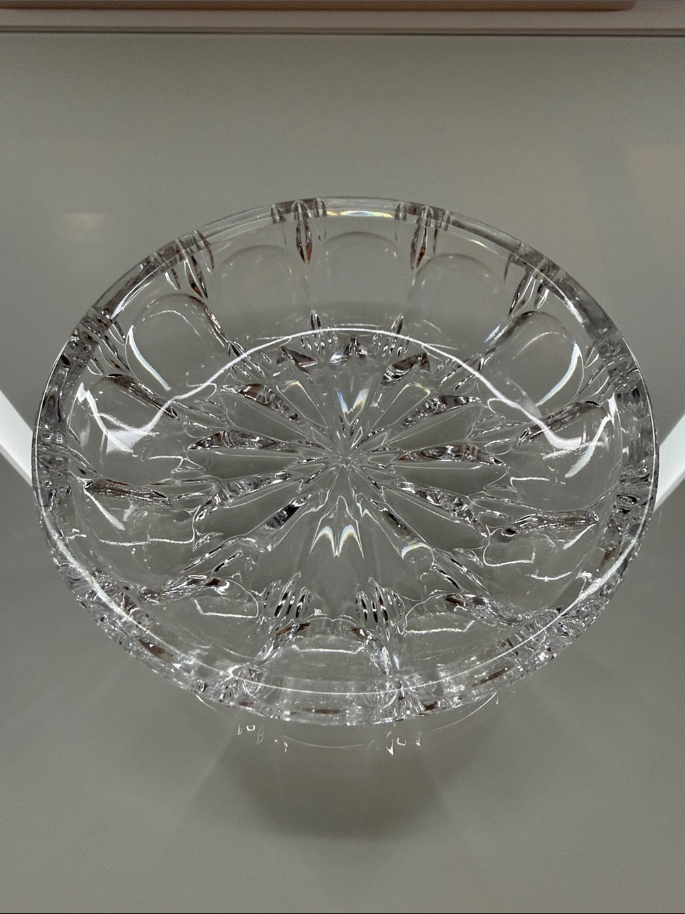 Source Unknown Clear crystal jewelry dish